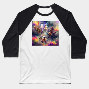 Psychedelic Stars Baseball T-Shirt